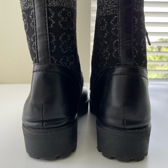 Daisy Fuentes Women's Black Combat Boots Size 11 - Picture 3 of 9